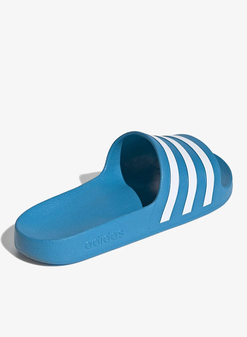 Adidas SOLBLU/FTWWHT/SOLBLU Adilette Aqua Slides for Men | Best Price UAE